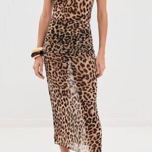 Good American Mesh Midi Dress