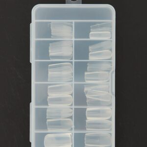 Metallic 120 Pcs Square Full Cover Half Matte Nail Tips