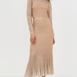 Metallic Midi Dress