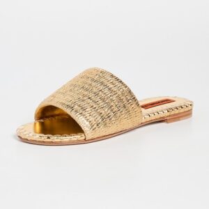 SIMONMILLER Metallic Raffia Salerno Sandals