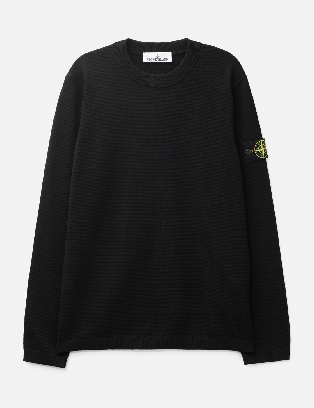 Stone Island Micro Stitch Soft Organic Cotton Loose-fit Crewneck Jumper