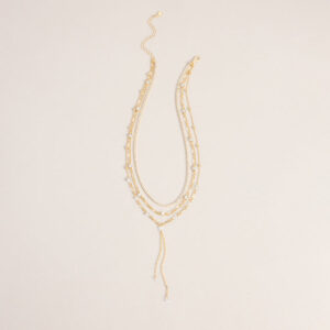 Windsor Midnight Drip Layered Lariat Necklace Midnight Drip Layered Lariat Necklace
