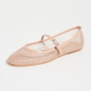 Black Suede Studio Mika Flats