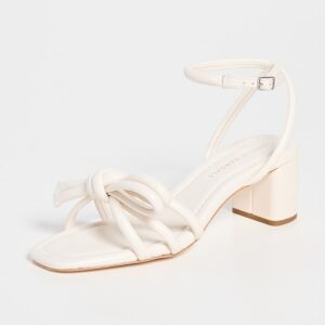 Loeffler Randall Mikel Leather Bow Mid-Heel Sandals Mikel Leather Bow Mid-Heel Sandals