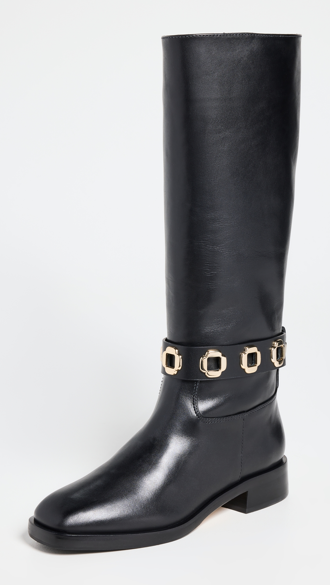 Larroudé Milan Flat Riding Boots