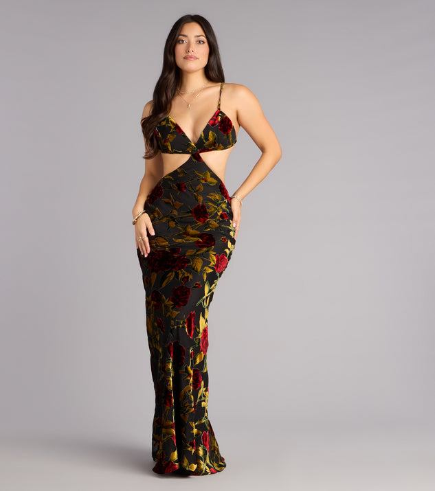 Windsor Milana Velvet Open Back Mermaid Formal Dress