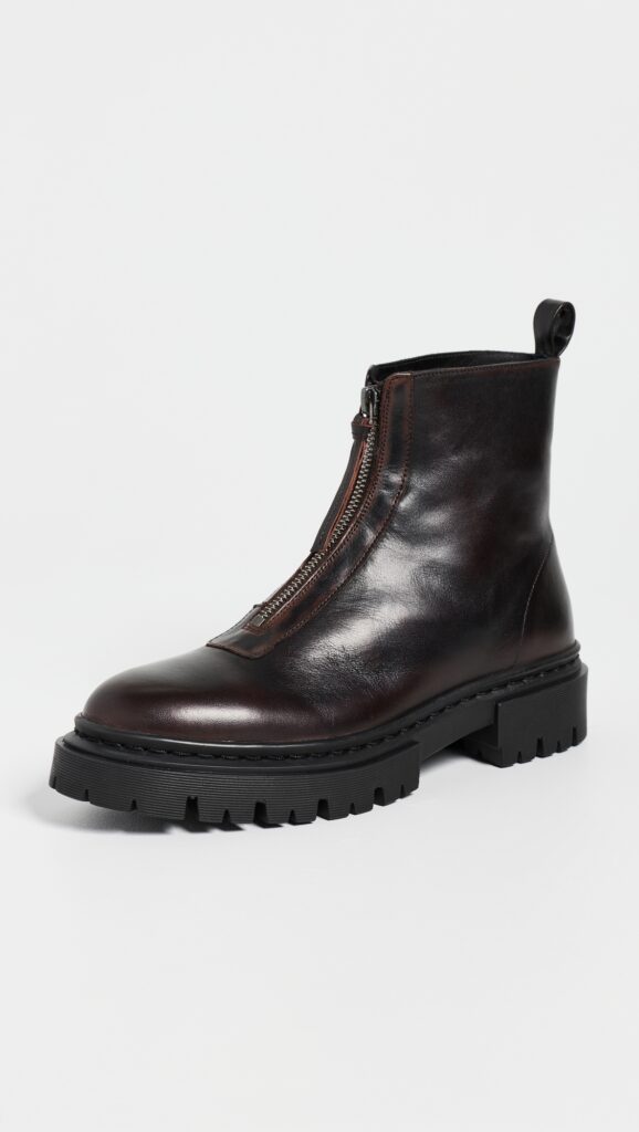 STAUD Miles Zip Ankle Boots