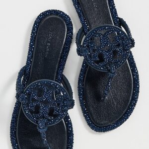 Tory Burch Miller Knotted Crystal Sandals