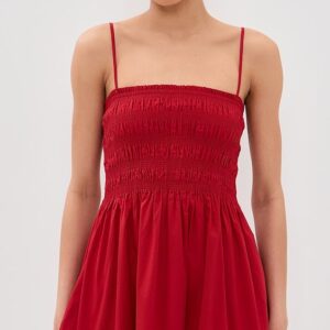 Pistola Mina Smocked Bodice Mini Dress