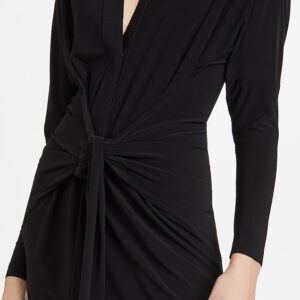 Norma Kamali Mini Tie Front Dress