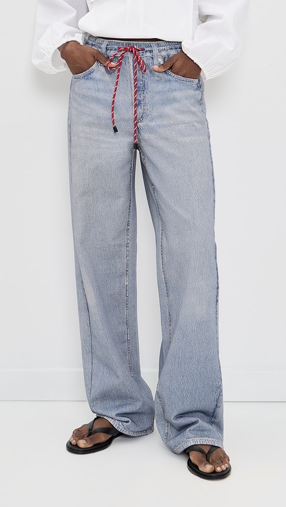 rag & bone Miramar Terry Drawcord Wide Pants