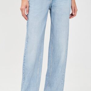 Miramar Terry Pull On Wide Leg Jeans