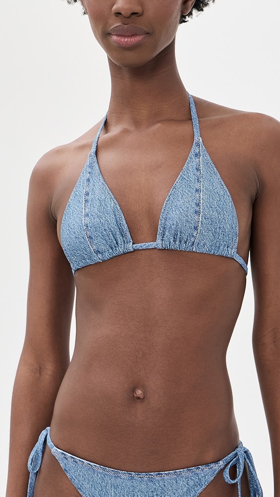 rag & bone Miramar Triangle String Bikini Top