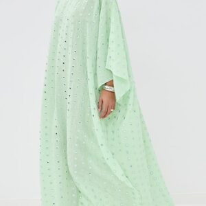 La Vie Style House Mirrored Linen Key Hole Dress Mirrored Linen Key Hole Dress