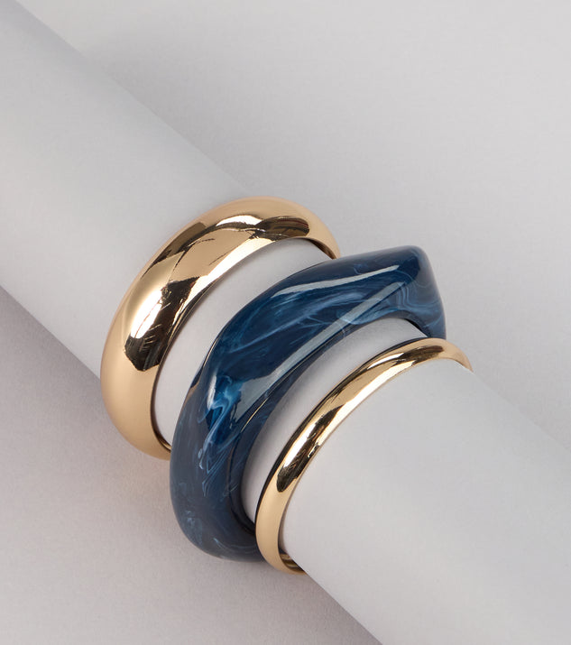 Windsor Mixed Vibes Bangle Bracelet Trio