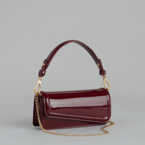 Modern Edge Patent Shoulder Bag