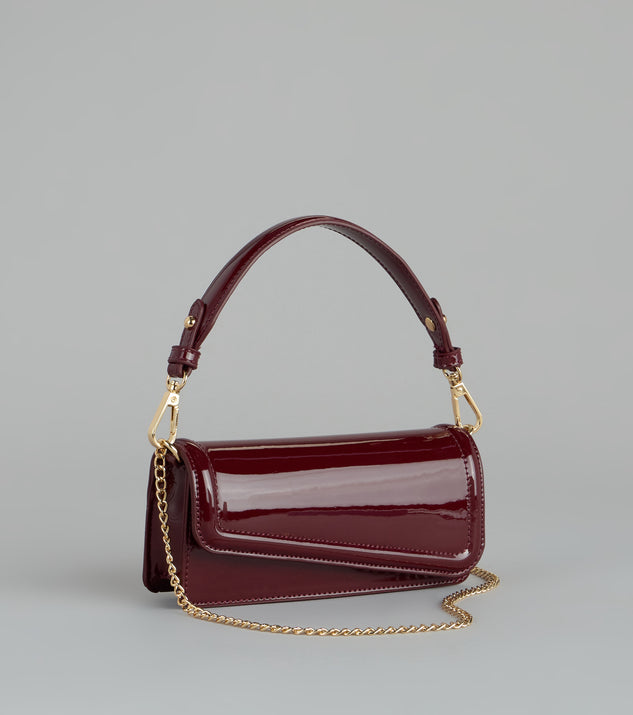 Windsor Modern Edge Patent Shoulder Bag