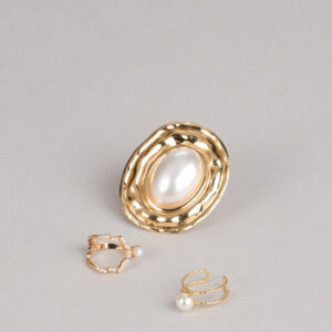 Windsor Modern Heirloom Pearl Statement Three Ring Pack Modern Heirloom Pearl Statement Three Ring Pack
