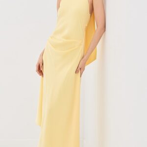 SIMKHAI Monica Satin Midi Dress