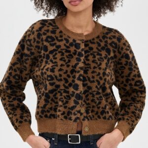 Line & Dot Monroe Leopard Cardigan Monroe Leopard Cardigan