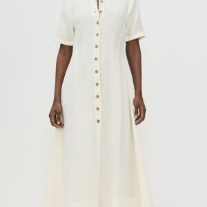 Montauk Linen Midi Dress