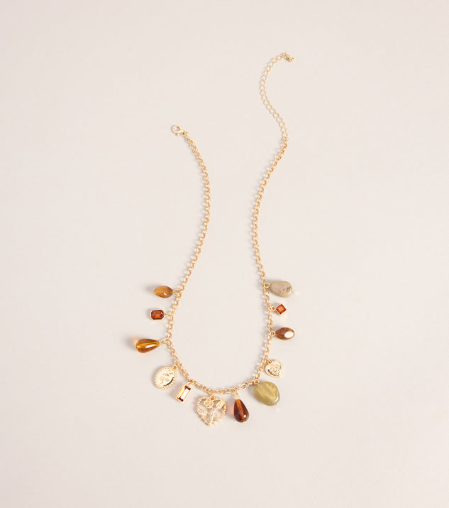 Windsor Mood Board Stone Charm Necklace