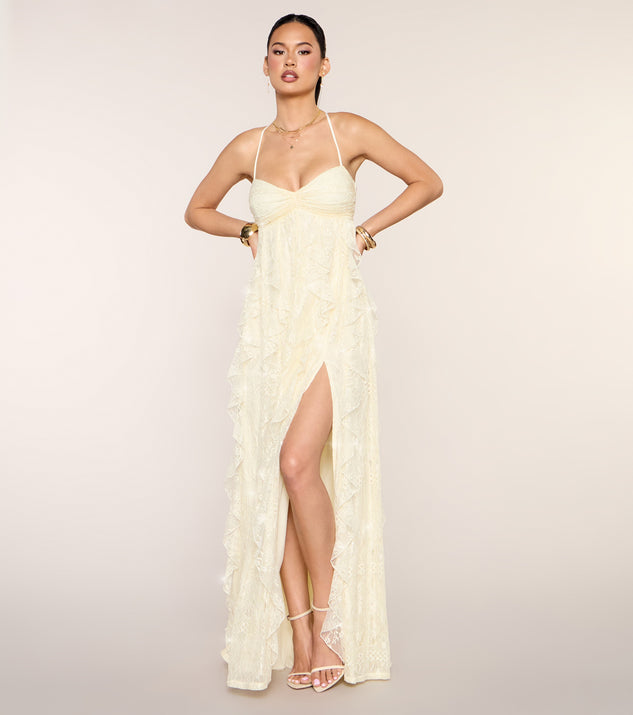 Windsor Nadene Sequin Lace A-Line Formal Dress