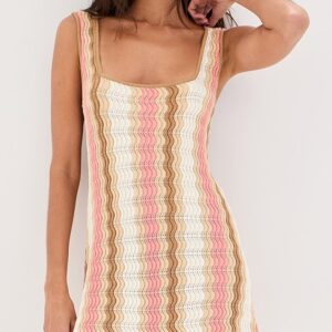LE BOP Nadia Wavy Stripe Dress