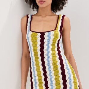 LE BOP Nadia Wavy Stripe Dress