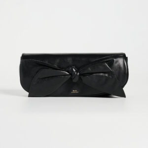 Nappa Leather Bellport Flap Bow Medium Clutch