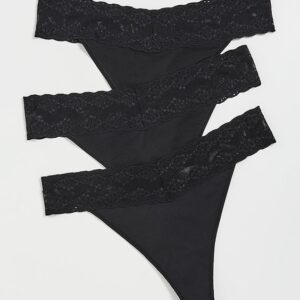 Natori Bliss Perfection One Size Classic Thong 3 Pack