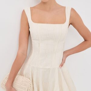 SIMKHAI Nattie Bubble Mini Dress