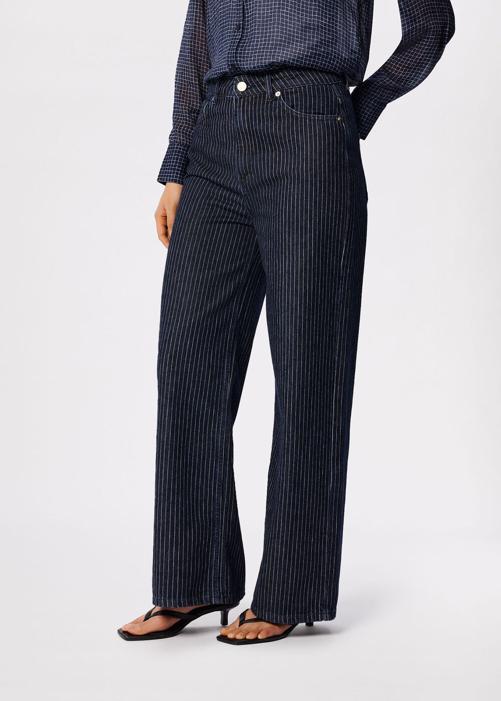 Navy Authentic Stripe Jean - Image 2