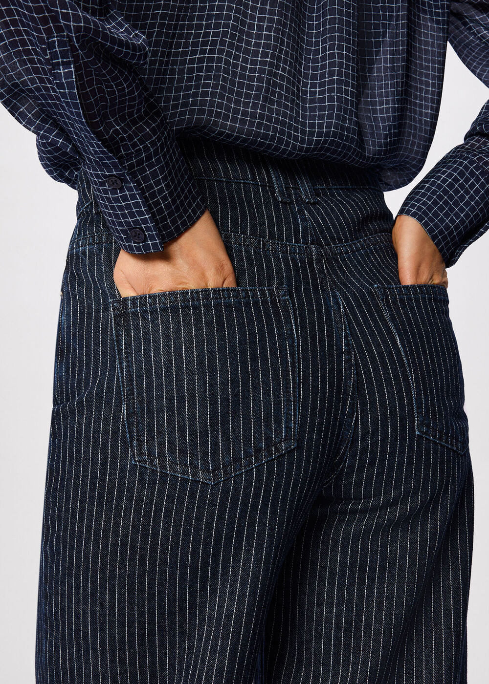 Navy Authentic Stripe Jean - Image 3
