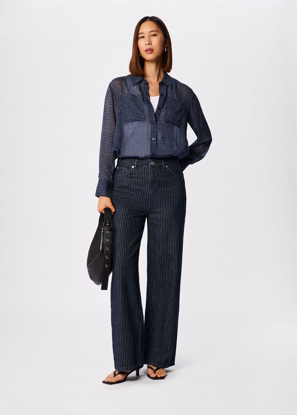 Navy Authentic Stripe Jean