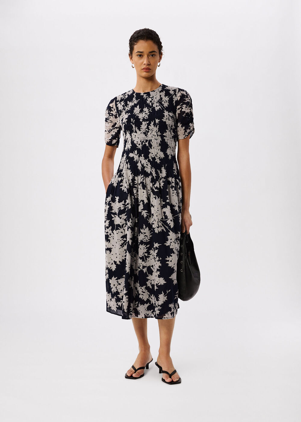 Navy Shadow Floral Avery Dress - Image 2