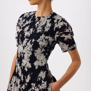 Navy Shadow Floral Avery Dress