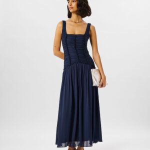 Navy Shirred Bodice Dress Navy Shirred Bodice Dress