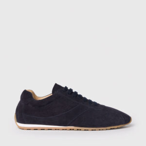 Navy Soft Suede Unlined Sneaker