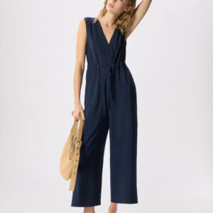 Navy V Neck Sleeveless Jumpsuit Navy V Neck Sleeveless Jumpsuit