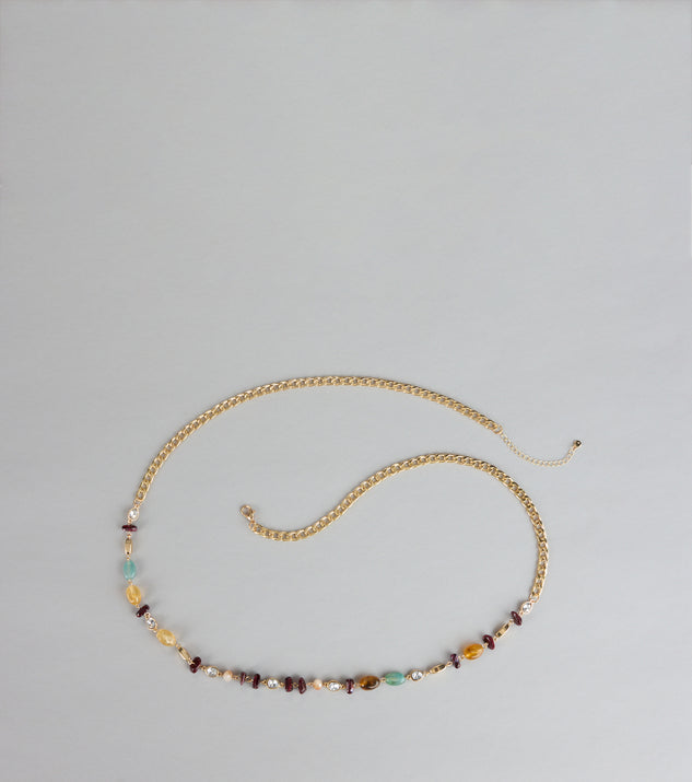 Windsor New Obsession Beaded Stone Chain Belt