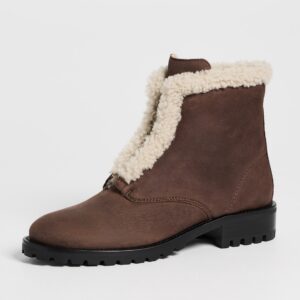 SIMKHAI Noah Shearling Lug Zip Boots Noah Shearling Lug Zip Boots