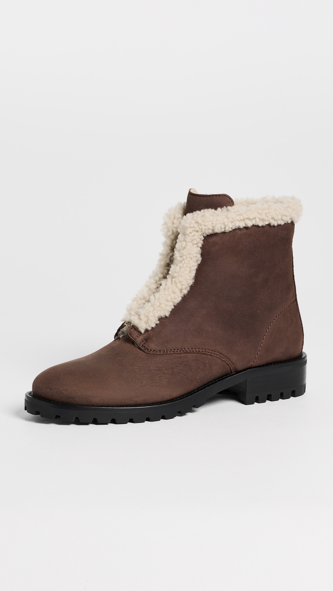 SIMKHAI Noah Shearling Lug Zip Boots
