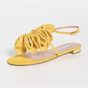 Aquazzura Noches Tropicales Flat Sandals