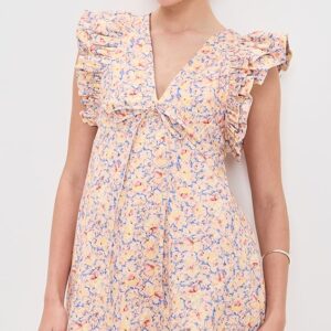 Kika Vargas Nola Dress Yellow Garden