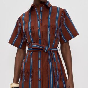 Noura Fringe Mini Dress