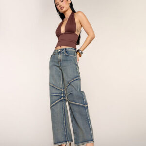 Off Grid Wide Leg Denim Jeans