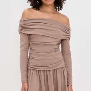 Susana Monaco Off-Shoulder Gathered Dress Off-Shoulder Gathered Dress