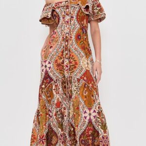 Off Shoulder Maxi Dress