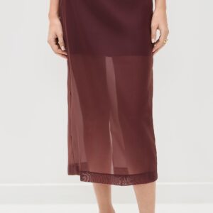 LE BOP Olivia Organza Midi Skirt Olivia Organza Midi Skirt